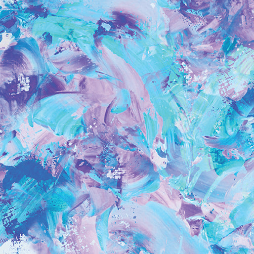 Benartex Paint Splash Wide Backing 108 in 1/2 yd
