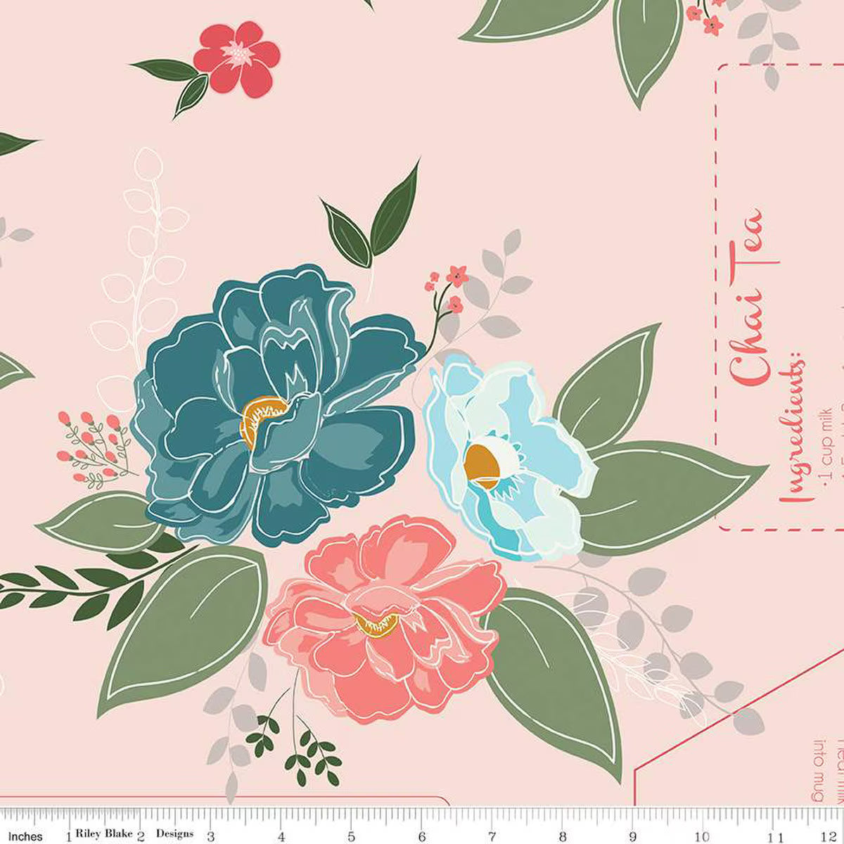Afternoon Tea 108" Wide Backing - 1/2 yd