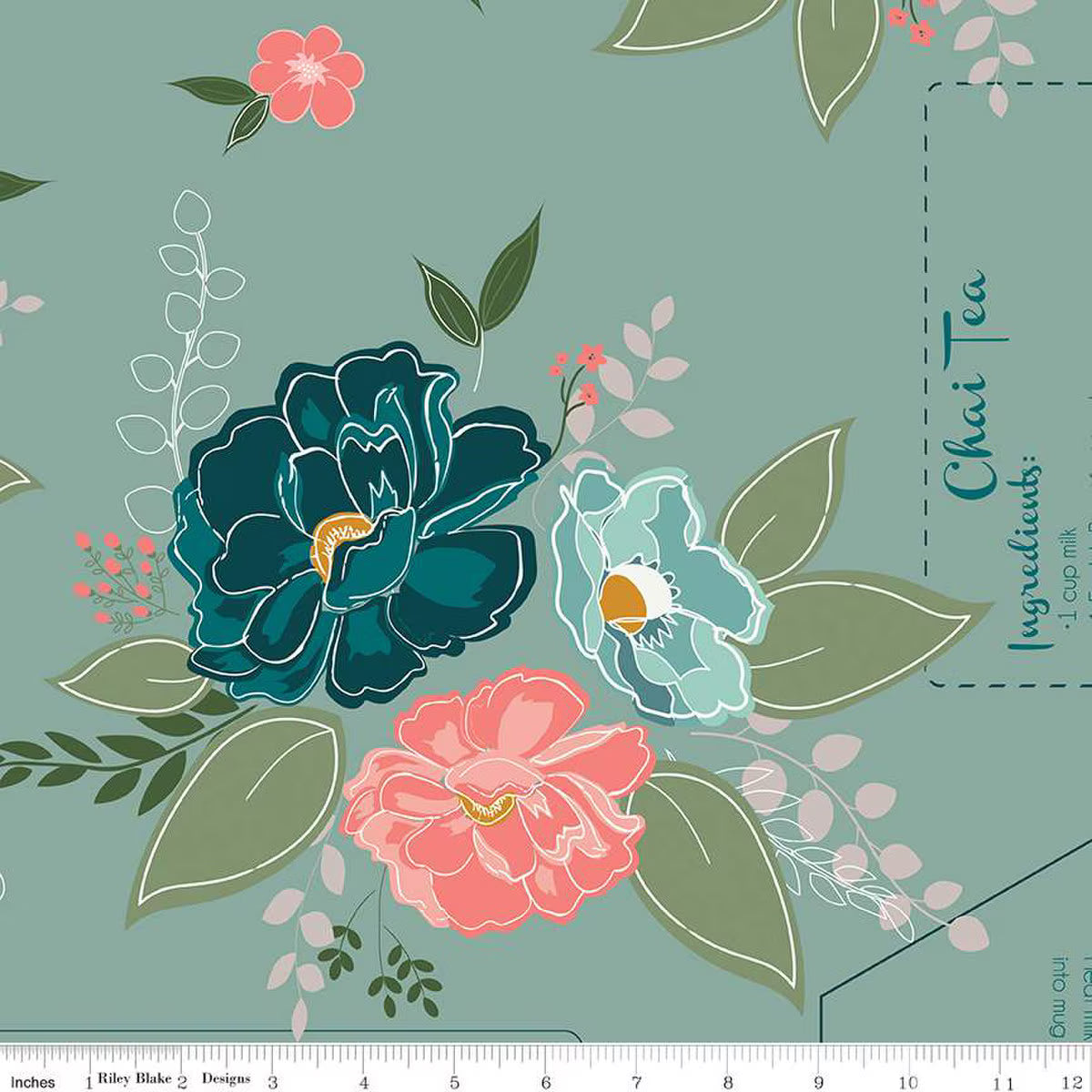 Afternoon Tea 108" Wide Backing - 1/2 yd