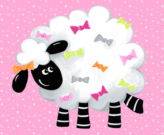 Pink Lal the Lamb 36in Playmat Panel