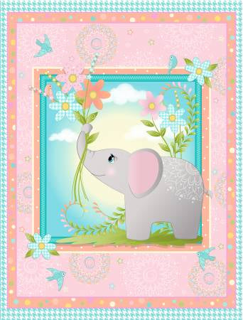 Elephant Panel Minky