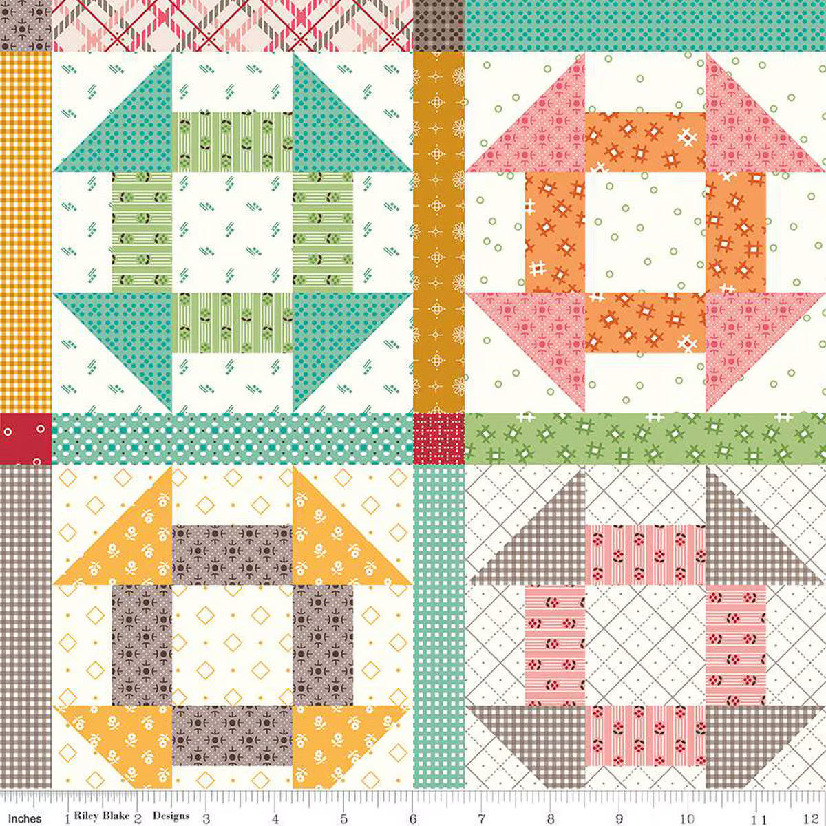 Prim by Lori Holt 108" Wide Backing - 1/2 yd